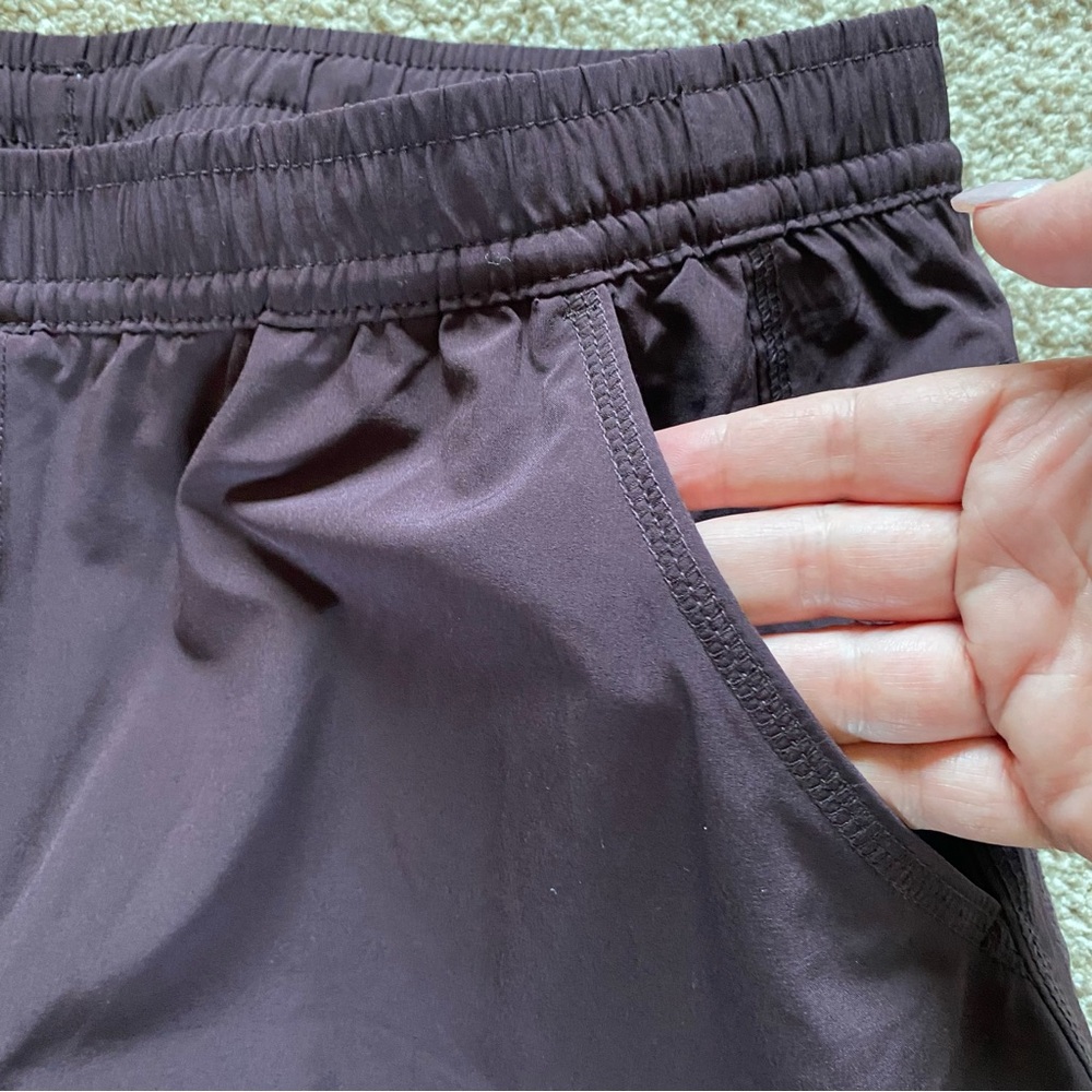 Eddie Bauer Fleece Lined Cargo Jogger Pants 12 Deep Purple Plum Gorpcore Hiking - Picture 3 of 10